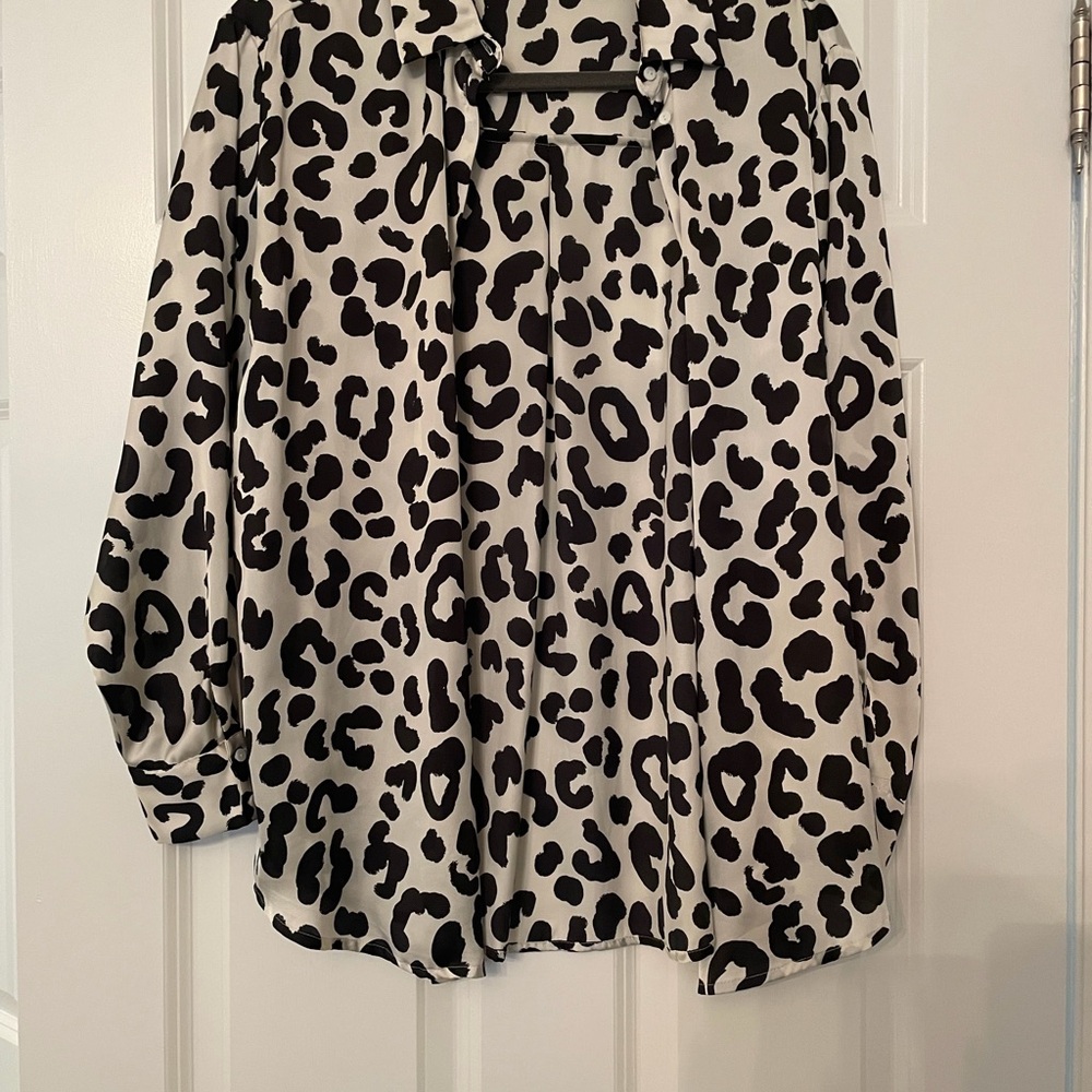 Zara Leopard Print Blouse